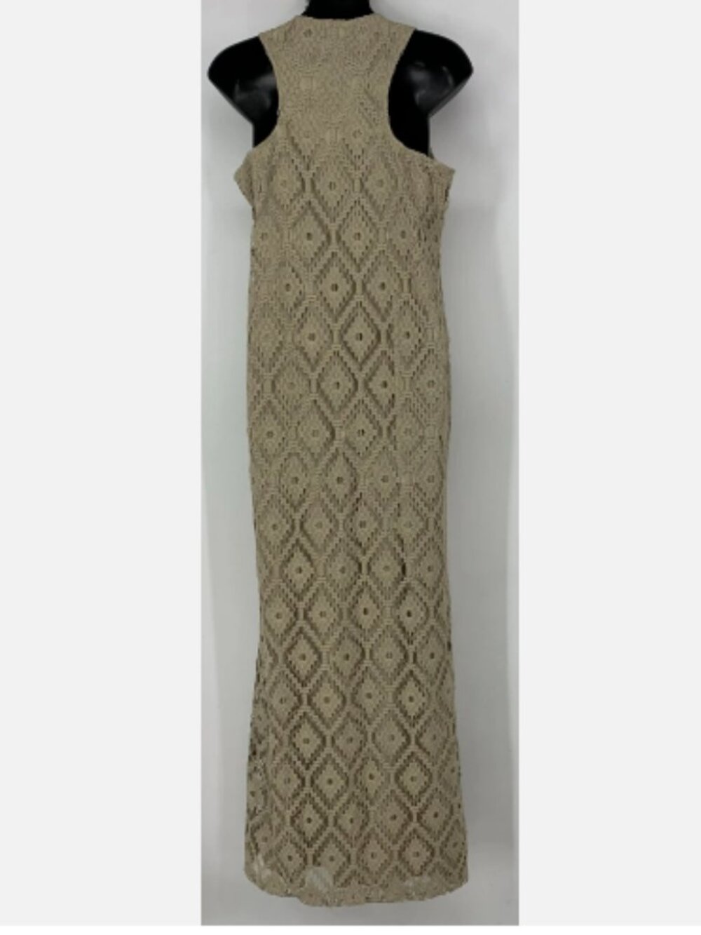 Sharagano Sz 6 Lace Patterned Maxi Dress - Picture 2 of 10